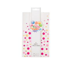 HED202371 Godispåsar Rosa prickar 120x220mm