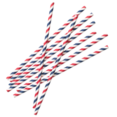 HED202464 DH95 Paper straws Blue/White/R