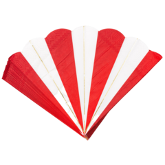 HED202526 3-Ply Napkin, Red/White