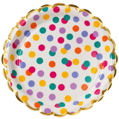 HED202639 Confetti Paper Plate 23cm