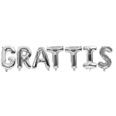 HED202670 Folieballong Grattis Silver