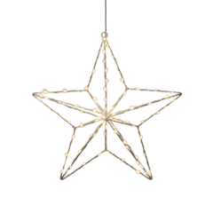 GK1802993 Metallstjärna Silver 90 LED