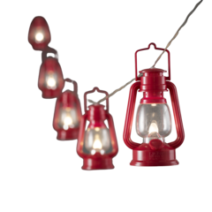 GK4128550 Ljusslinga 8 Röda Lyktor LED