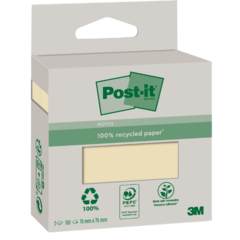 7100254028 Post-It Canary Yellow 76x76 mm Reusable Notes