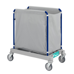 BB81907011 Tvättkorg grå med hjul 300l