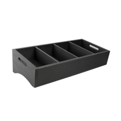 BQ019B Besticklåda 4-fack Selct Concept Svart 59x27,7cm