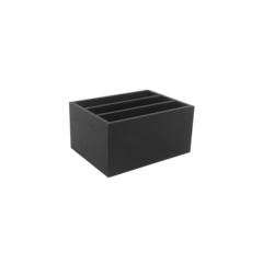 BQ075B Menyhållare Box Svart