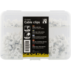 DELKK100 Kabelklämma Deltaco Vit