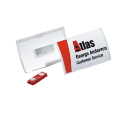 DU821219 Namnskylt Durable Click Magnet 4x7,5cm