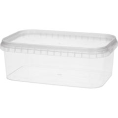 671012667 Bägare Tät med lock Rektangulär 1000ml