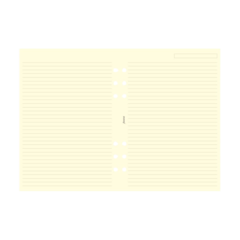 FX9343032 Anteckningsblad Creme A5 Linj.