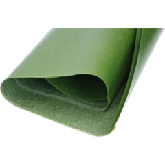 0000004 Vaxat Silkespapper Ark Olivgrön 50x75cm