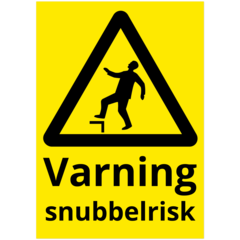 SKMX155 Golvdekal Varning Snubbelrisk