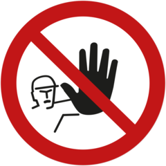 SKMX158 Golvdekal Stopp Ø300mm