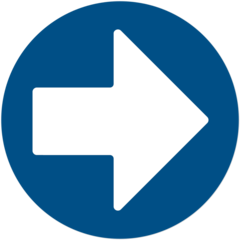 SKMX173 Golvdekal Riktningspil Höger Ø250mm