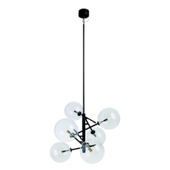 MS107748 Taklampa Andrew 6L Svart/Klar