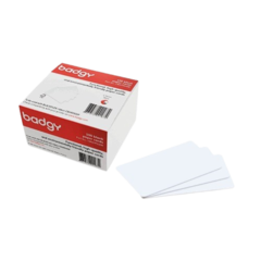 CBGCP030W Papperskort Badgy blank white 0,76mm thick cards