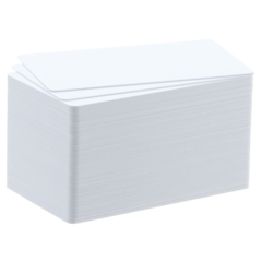 CBGC0020W Plastkort Badgy blank white 0,50mm thick cards
