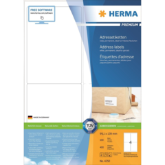 HER4250 Adresseetikett 99,1X139 Herma