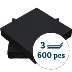 227709 Servett 3-Lag Svart 40x40cm