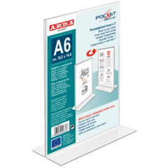 80TA6 Skylthållare A6 T-fot