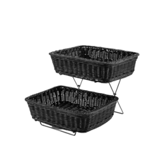 C06026K Ställning med 2st Korgar  Sunnex Svart