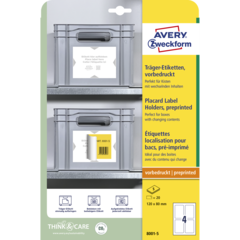 AN80015 Etiketthållare Avery 120x80mm