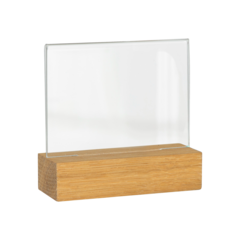 D8311540 Akrylficka A7 liggande med träfot