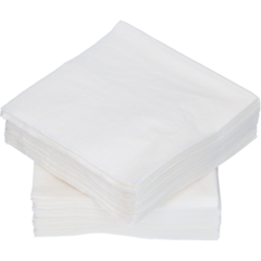 242440 Servett 2-Lag Vit 24x24cm