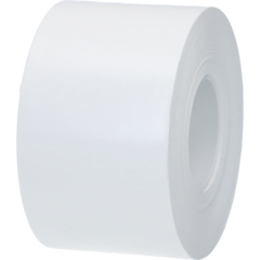 584001 Vågetikett Linerless 58mmx65m Avtagbar Vit Ø40mm