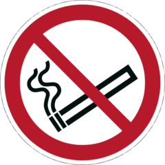 DU172803 Förbudsskylt Rökning Förbjudet Durable Ø430mm