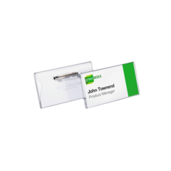 DU800119 Acrylic Name Tag 4x7.5 with Pin Attachment