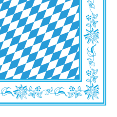 AM88425 Bavarian Blue/White Napkin 40x40cm
