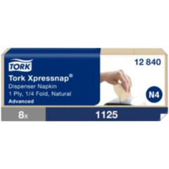 15712840 Tork Xpressnap N4 1-Ply Brown Napkin Dispenser 21.3x33cm