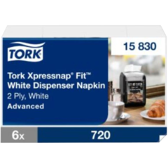 15715830 Tork Xpressnap Fit N14 White Dispenser Napkin