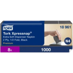 15718961 Dispenserservett Tork Xpressnap N4 Extra Mjuk Svart