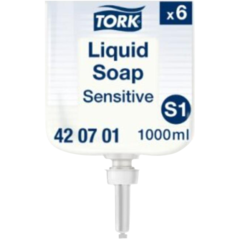 157420701 Flytande Tvål Tork S1 Sensitive 1L Extra Mild