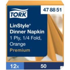 157478851 SERVIETT LINSTYLE ORANGE 39X39