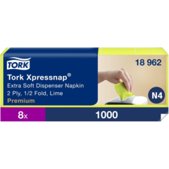 15718962 Tork Xpressnap N4 Extra Soft Lime Napkin Dispenser