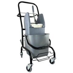 VIK39087301214 Svabbvagn inkl. hink 18L Vikur Svart