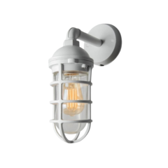 GK7355250 Vägglampa Olbia E27 Vit