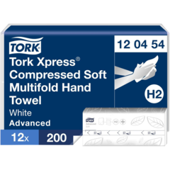 157120454 Pappershandduk Tork Xpress Komprimerad M-Vikt 2-lag H2