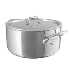 MVL19674 Gryta stål med lock Mauviel Cook Style 8,8L