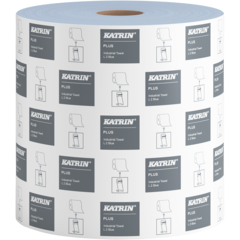 154447226 Industritorkrulle Katrin Plus L 2-lag Blå 344m