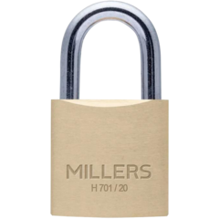 400410072 Hänglås Mässing H 701/20