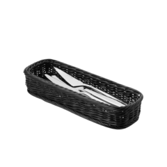 C04052K Bestickkorg Sunnex Svart 28x11cm