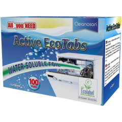 S10100 Maskindisktabletter Cleanosan Active EcoTabs 100-pack