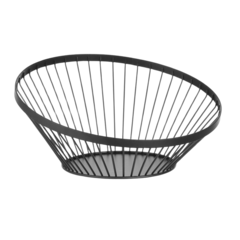 HE427088 Angled Fruit Basket Hendi Black