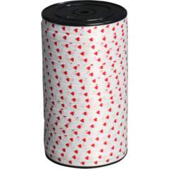 321098315 Heart Ribbon White 5mm x 225m