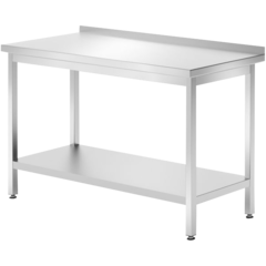 HE46 Arbetsbänk + Stänkskydd+ Hylla